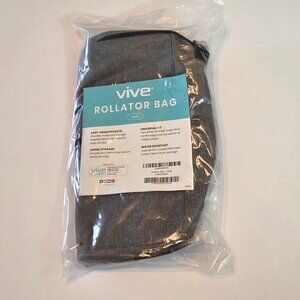 NWT - Vive Wheelchair/Walker Bag, Gray, Adjustable Straps, 5 Pockets